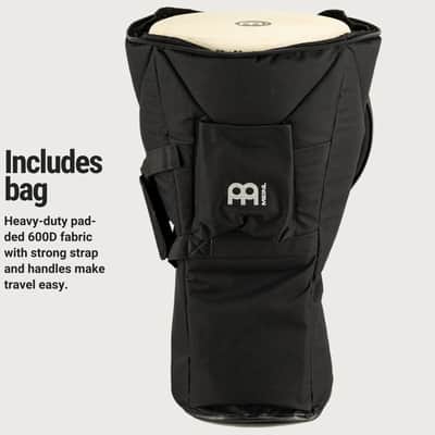 Meinl Percussion ADJ2-L+BAG African Style Rope Tuned 12-Inch Wood Djembe with Bag, Brown (VIDEO) image 5