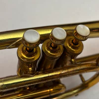 King HN White Cleveland Cornet Early 1950's - Lacquer image 14
