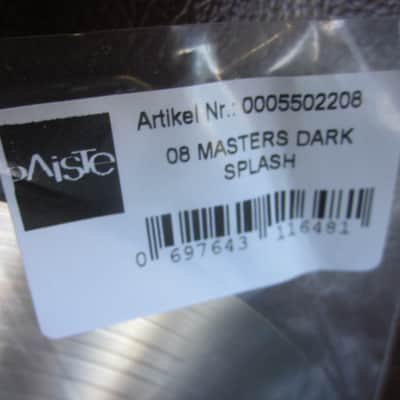 Paiste Masters 8" Dark Splash Cymbal 0005502206 image 4