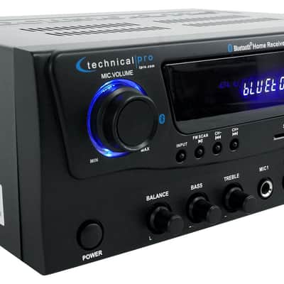 Technical Pro RXM7BT 1000w Home Receiver Bluetooth Amplifier Amp w/USB/SD/FM image 2