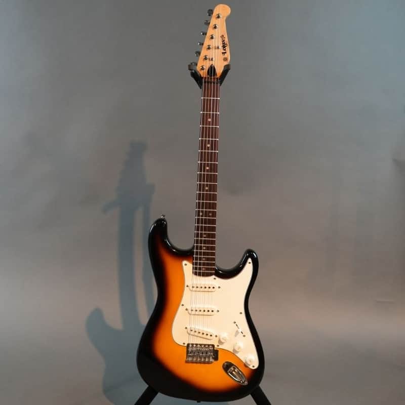 Lotus Strat Style Electric Guitar Tobacco Sunburst - Used image 1