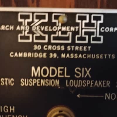 KLH Legendary Model Six Large Speaker Set image 5