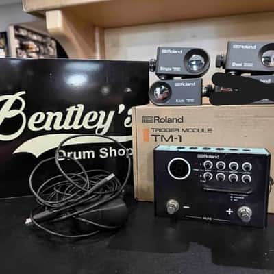 Roland TM1 Trigger Module with 3 Triggers & Cables (Box F; Rm1)