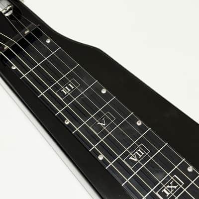 Amuic Lap Steel Guitar, Slide Steel Guitar Electric, 6 Strings Slotted Head Stock Guitars with Gig Bag & Slide Bar (Black) image 7