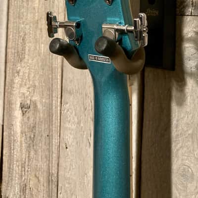 New D'Angelico Premier DC Semi-Hollow Double Cut, Stop-Bar Tailpiece, Ocean Turquoise, Buy Indie! image 13