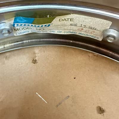 Ludwig 1970s 5x14 Supraphonic Snare Drum 1970s - Chrome image 2