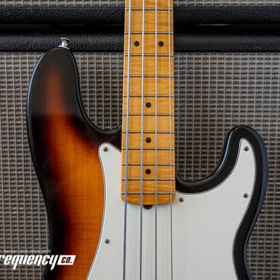 Fender Select Precision Bass in a Two Tone Sunburst wit a Flamed Maple Top and Fretboard - 2012 image 6