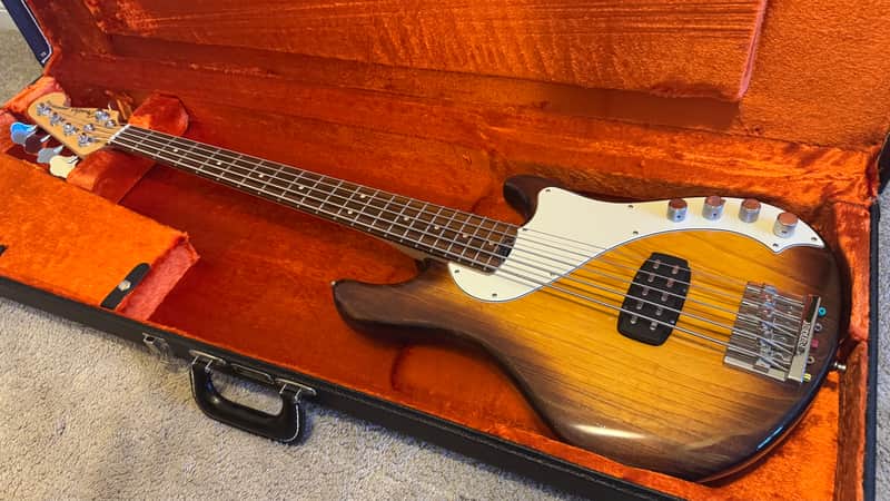 Fender American Deluxe Dimension Bass V 2014 - 2016 - Violin Burst image 1