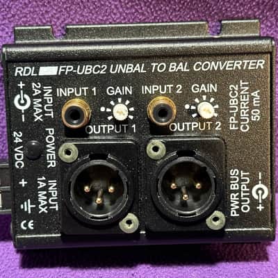 RDL FP-UBC2 unbalanced to balanced converter. Professional tool! Incl. PSU ! image 2