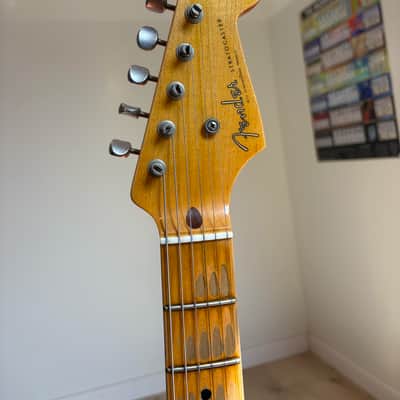 Fender Custom Shop Limited Edition NAMM '55 Stratocaster Journeyman Relic 2017 - Faded Aged Sherwood Metallic image 15