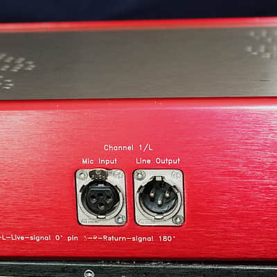 Focusrite RED 8 Dual Channel Mic Preamp 2000s - Red Pre image 6