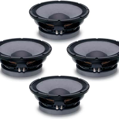 4x 18 Sound 12LW1400 12" Subwoofer 1400W, 4" Voice Coil, Weather Protected Cone image 1