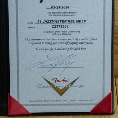 Fender Custom Shop Levi Perry Masterbuilt 61 Jazzmaster Relic Competition Burgundy CZ576904 image 13