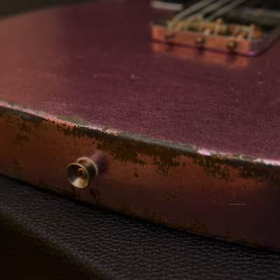 American Fender Telecaster Custom Heavy Relic Pink Gold Sparkle Colorshift! image 1