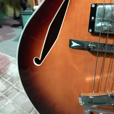 Guitarra de caja Fujigen FGN Masterfield Jazz HH Jazz Burst image 15