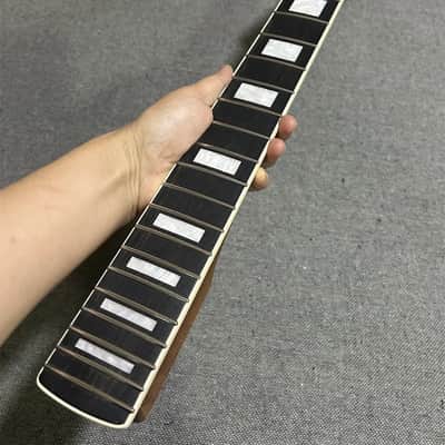 AAAA 22fret Ebony block inlay Roasted Flame Maple guitar neck part image 6
