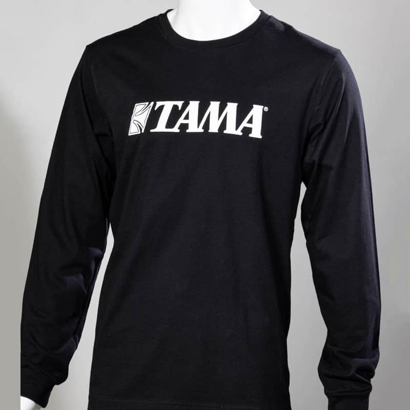Tama Printed Logo Long-Sleeve T-Shirt Black - Large image 1