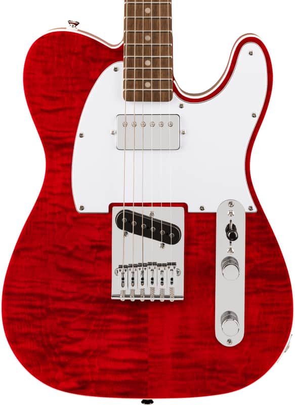 Squier Affinity Telecaster FMT SH Crimson Red Transparent image 1