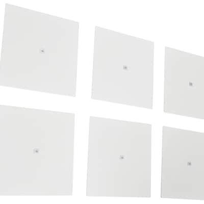 (6) JBL MTC-414SG White Square Grilles for Control 412 / 414 Ceiling Speakers image 2