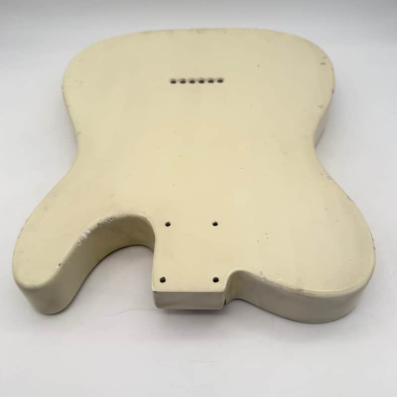 MJT Telecaster Body Lefty Relic Alder Nitro Vintage White Light