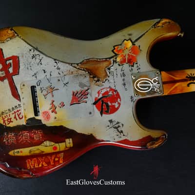 Fender MXY-7 Ohka Left Handed Cherry Blossom Kamikaze Heavy Aged Relic by East Gloves Customs (1of1) image 5