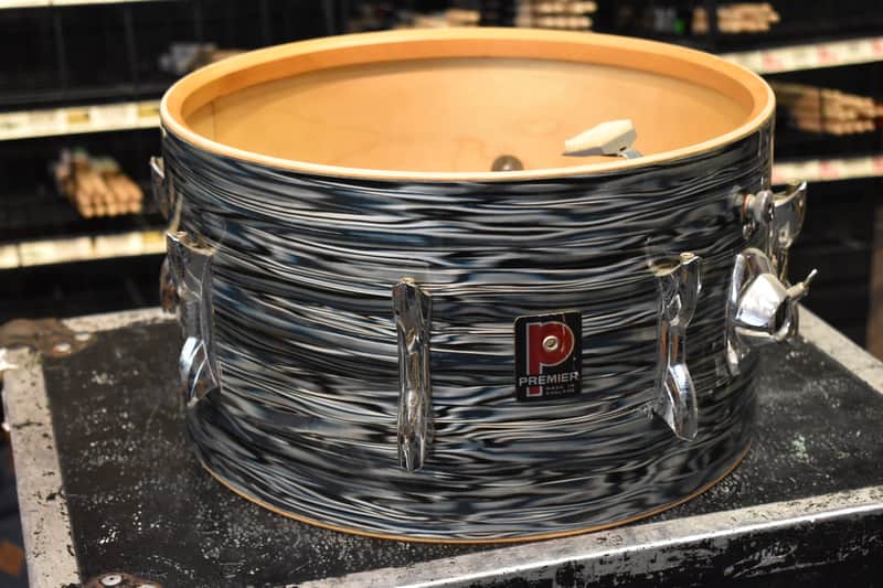 Vintage Premier 8x14 Rack Tom Drum in Oyster image 1