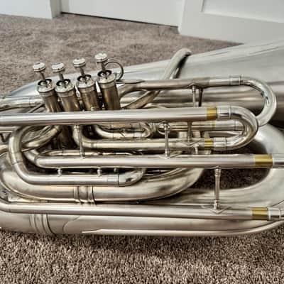 Custom Built Conn 56J Prototype CC Tuba — Nickel/Silver, 5 Valves — Local Only (Austin, TX) image 4