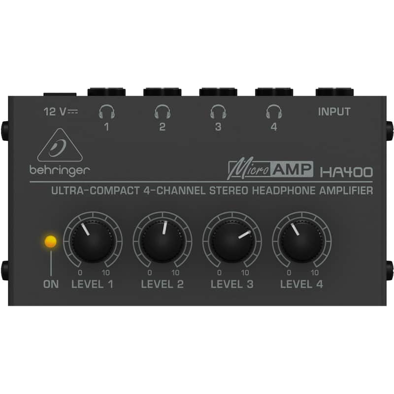 Behringer Microamp HA400 4-Channel Stereo Headphone Amplifier image 1