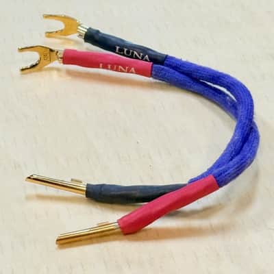 Luna Mauve Speaker Jumper Cables (10" Pair) - Mauve image 3