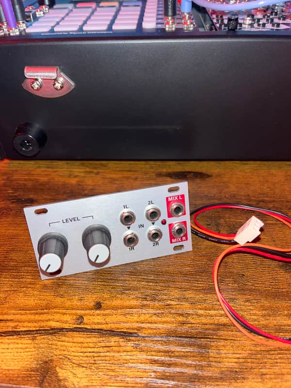 Intellijel Stereo Mixer 1U Mixer Eurorack Synth Module 2021 - Present - Silver image 1