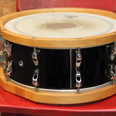 Yamaha MSD14AF Anton Fig Signature 14x6" Maple Snare Drum 2000s - Black image 4