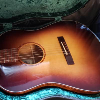 Square Deal Guitar Company | JN | Serial No. 151 | Nitrocellulose | Red Spruce [Adirondack] & Beeswing Mahogany image 2