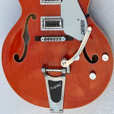 Gretsch G5420T Electromatic Classic 2022 -Orange Stain +Gretsch Vintage Strap + Hiscox fitted case image 1