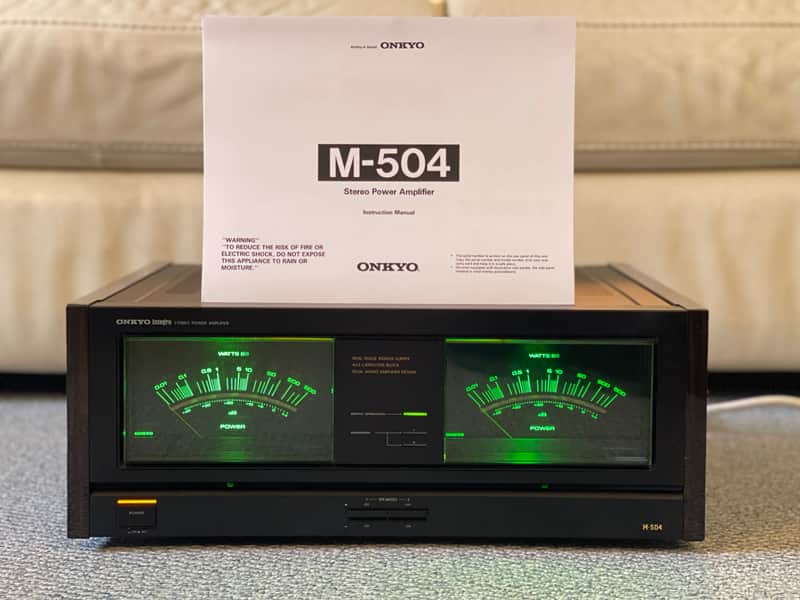 Onkyo Integra M-504 Stereo Power Amplifier ~FULLY SERVICED, LED's