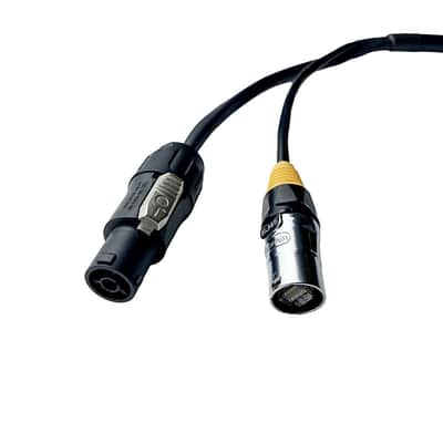Generic PowerCon Black True1 Ethercon Plus Cat5e Hybrid Cable 2025 - Black image 3
