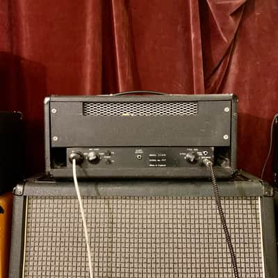 WHITE W-100 guitar/ bass amplifier c 1969 Black original vintage UK England Matamp orange image 6