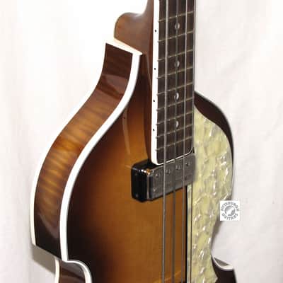 New Hofner H500/1-64-O 1964 Reissue Beatle Bass, Sunburst, w/Hard Case, COA & More, Made in Germany! image 6