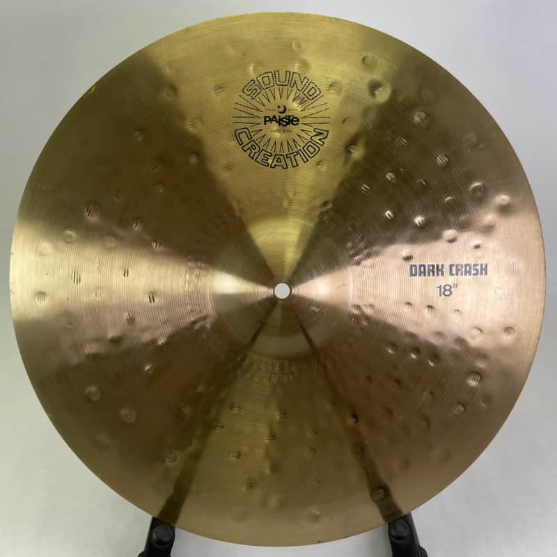 Paiste 18" Sound Creation Dark Crash Cymbal 1981 - Traditional image 1