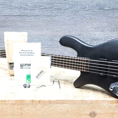 Warwick RockBass Streamer Standard 5-String Left-Handed Nirvana Black Transparent Satin image 9