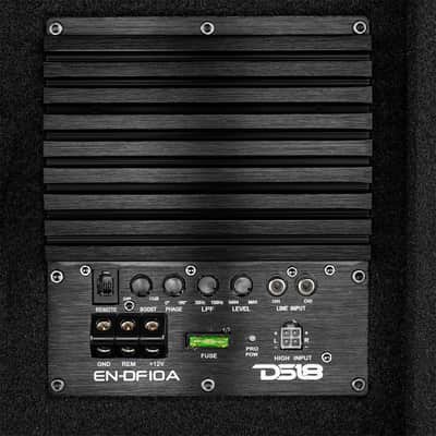 DS18 EN-DF10A 10" Amplified Shallow Down Firing Subwoofer Enclosure 500 Watts image 3