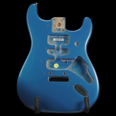 2003 Fender American Stratocaster Alder Body - Chrome Blue image 1