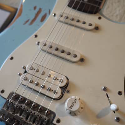 Graham Guitars Relic S-Style + UPGRADES - Baby Blue (Fender Strat) image 2