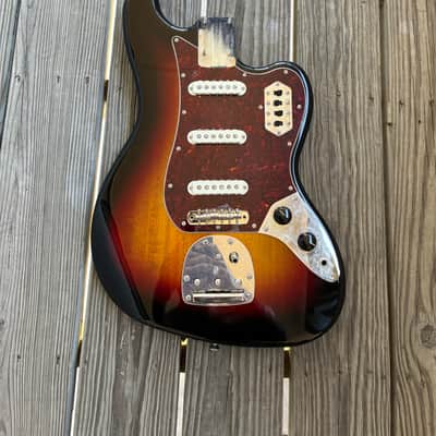 Squier Bass Vi loaded Body project parts caster - Sunburst electric guitar image 2