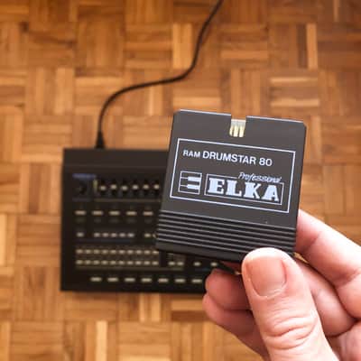 ☆ Rare ☆ Elka Drumstar 80 – Italo Disco Drum machine + RAM Card and Manuals! The Italian Linn Drum! image 4