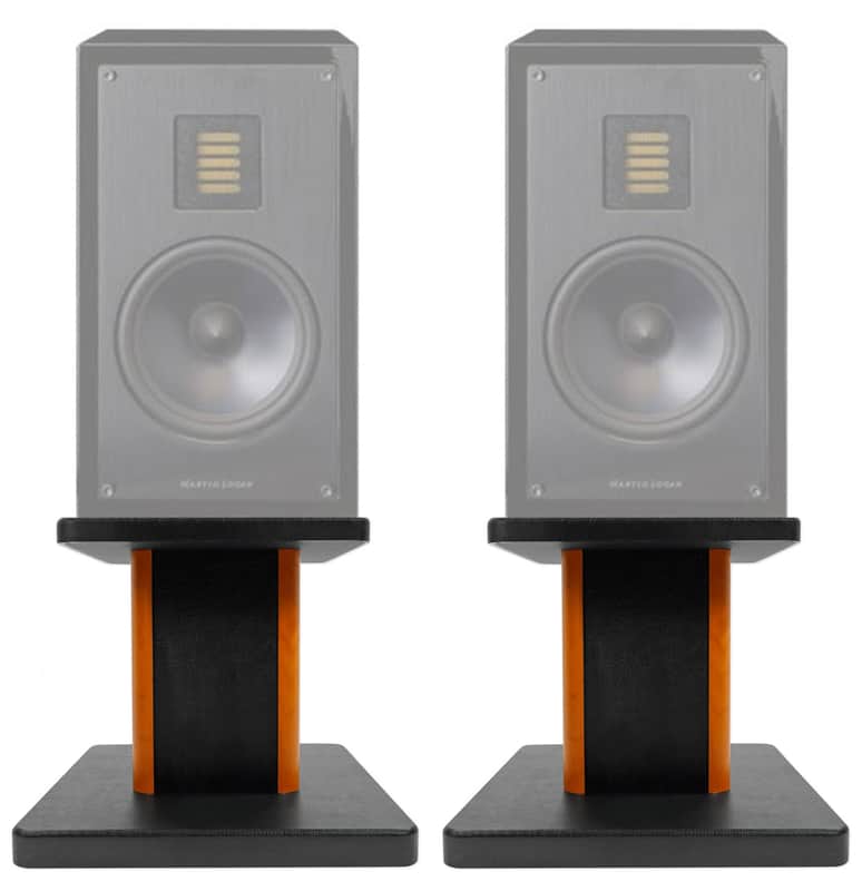 2) 8” Wood Bookshelf Speaker Stands For Pair MartinLogan LX16 Bookshelf Speakers image 1