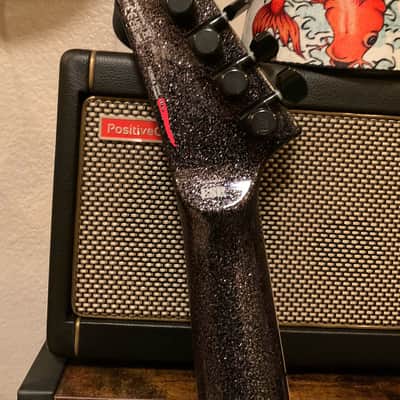 ESP LTD KH-V Kirk Hammett Signature 2023 - Present - Black Sparkle image 4