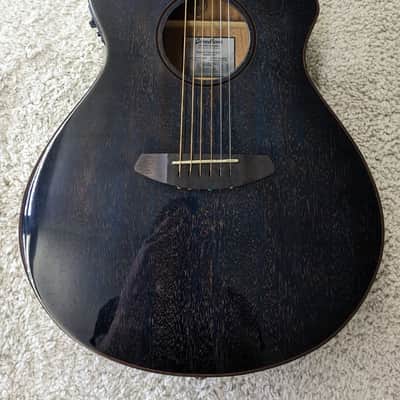 Breedlove Rainforest S Concert Abyss CE African Mahogany Acoustic Electrc Guitar image 3