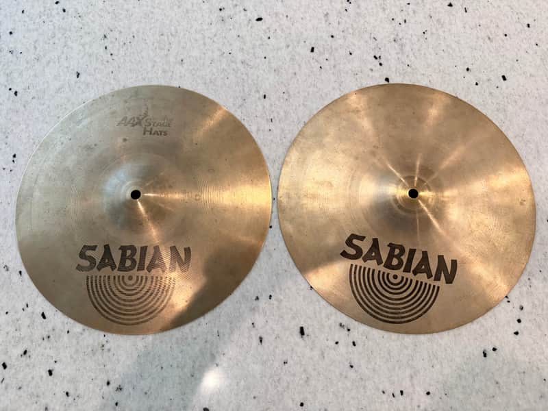 Sabian 14" AAX Stage Hi-Hat Cymbals (Pair) 1993 - 2001 - Natural image 1
