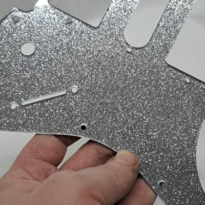 Platinum Silver Glitter Pickguard fits Ibanez (tm) RG350 MDX HSH image 9