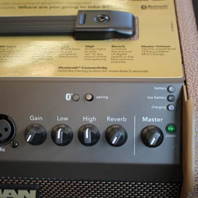 Fishman Loudbox Mini Charge Bluetooth 60 watt 2 Channel Acoustic Guitar Amplifier image 3